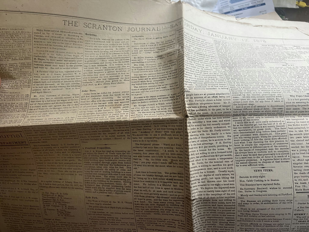 1850’s -1870s Newspapers Harper’s, Scranton Journal, Gleason - image 6 of 8
