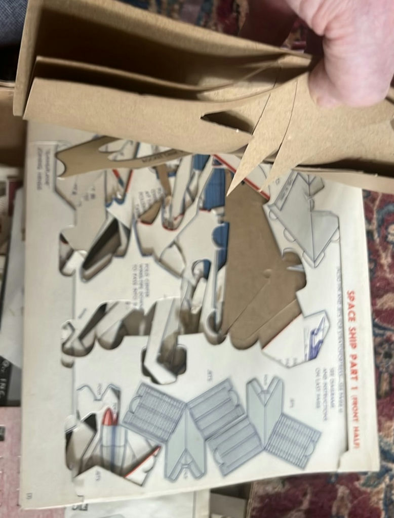 Large Box full 1940’s Paper Doll Book Cutouts Indians Ships Houses War - image 18 of 19