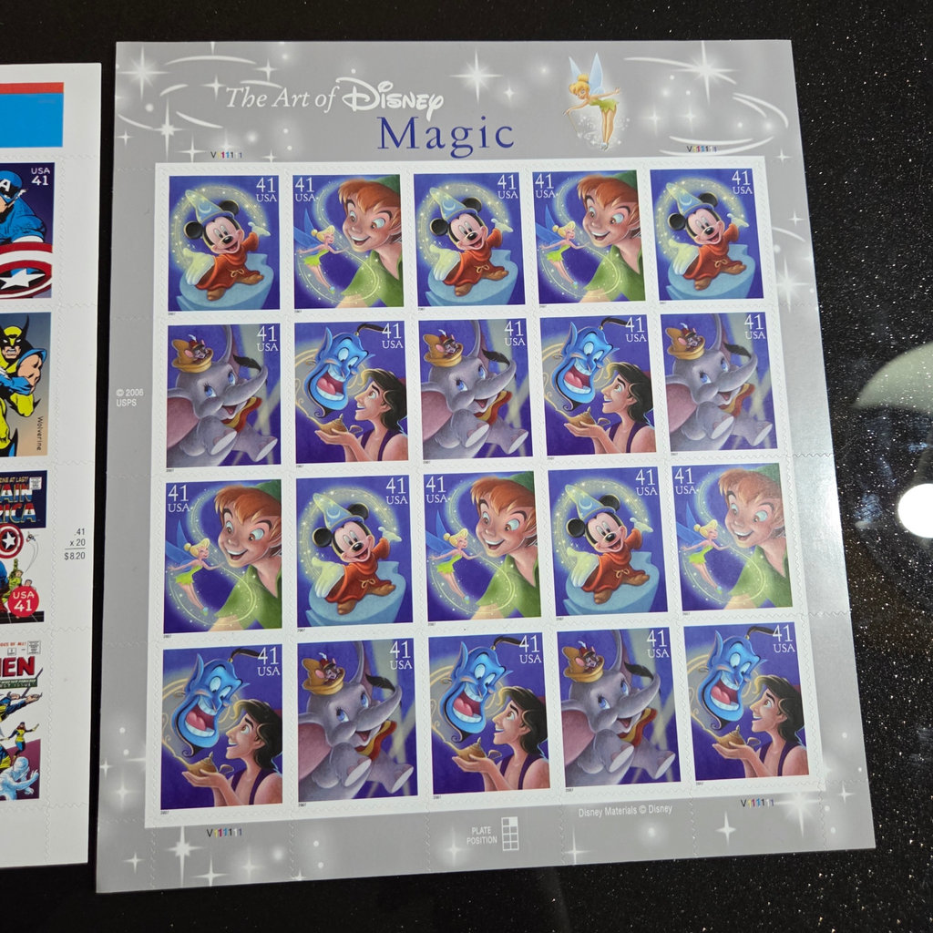 USA Superhero and Disney Stamp Sheets - image 2 of 3