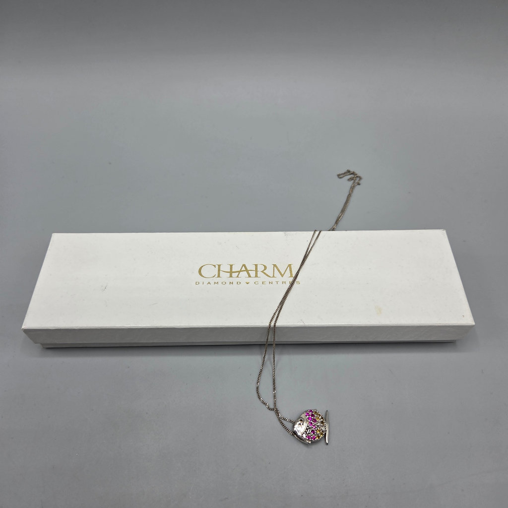 Sterling Silver Fish Pendant on 18" Silver Chain - image 1 of 5