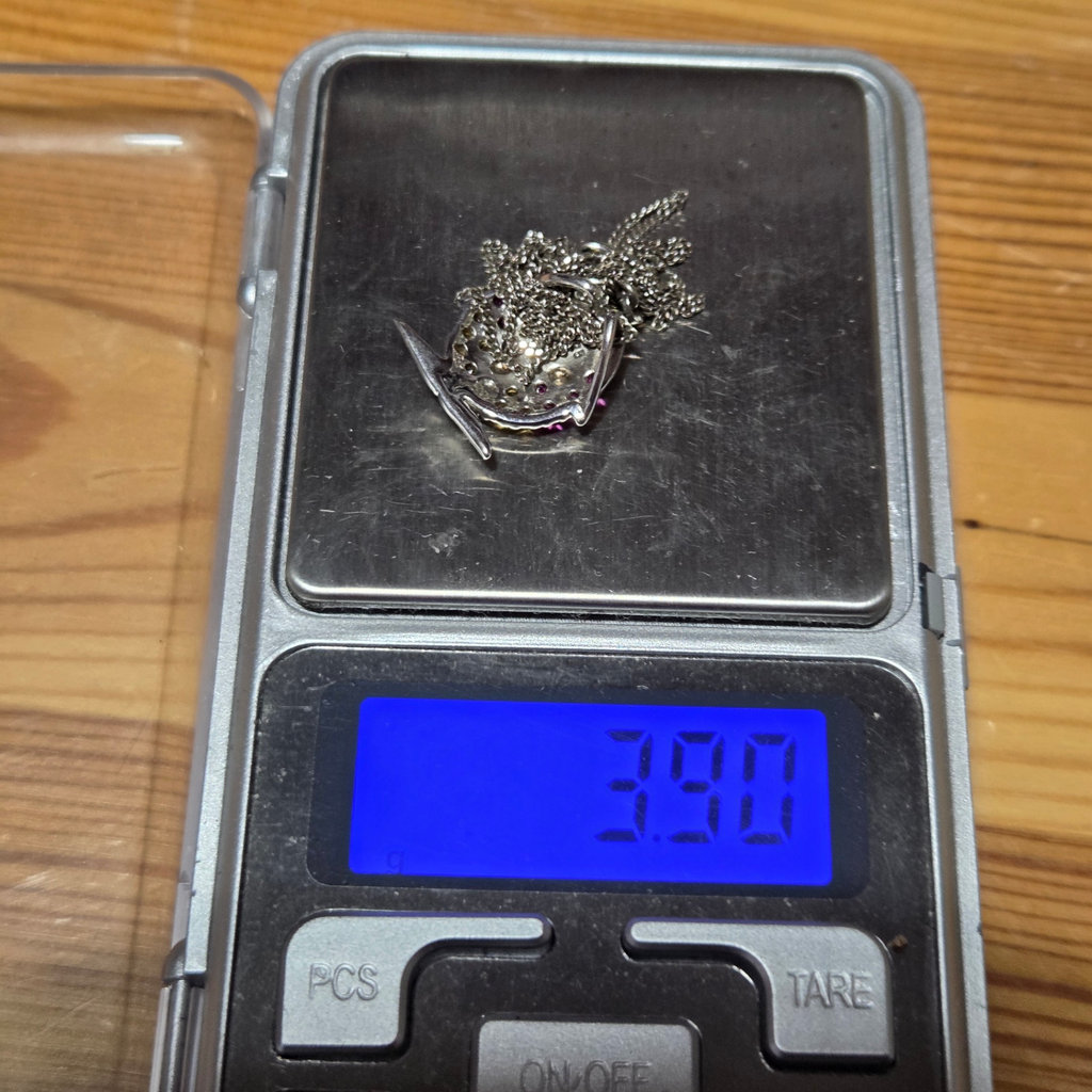Sterling Silver Fish Pendant on 18" Silver Chain - image 5 of 5