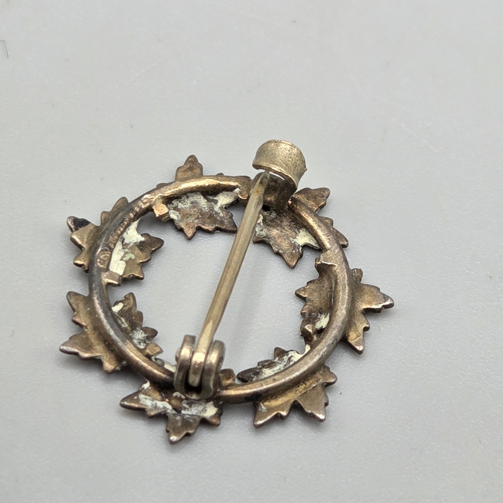 Antique Silver Maple Leaf Pin - image 2 of 4