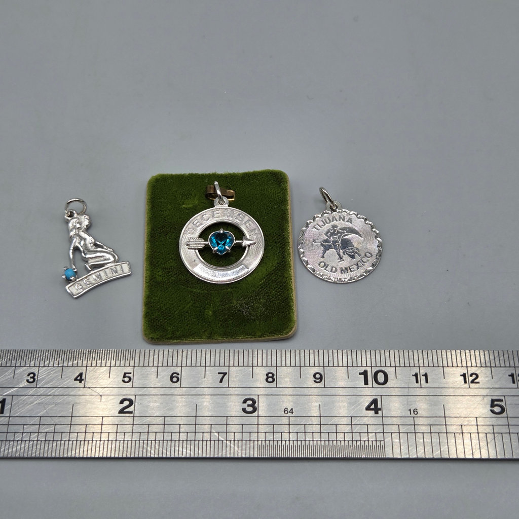 Sterling Zodiac and December Charms - image 5 of 8
