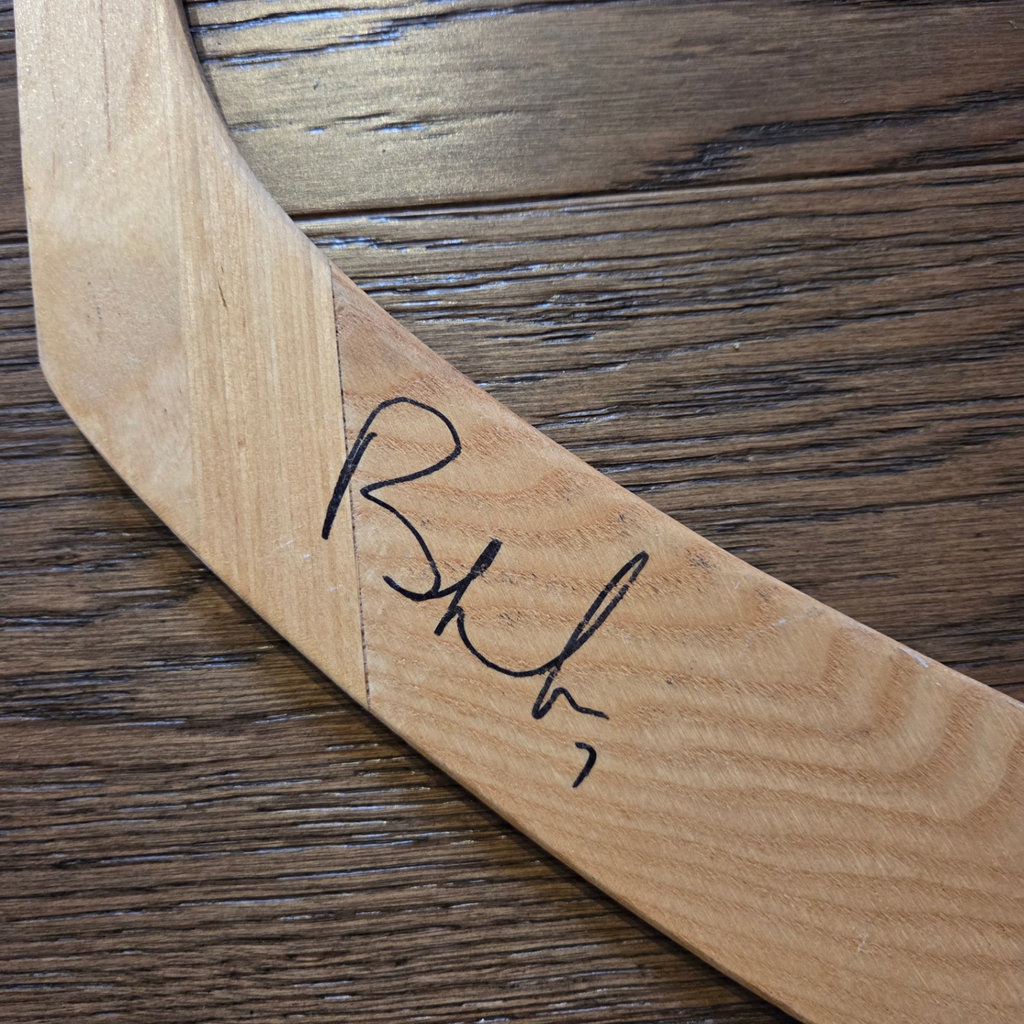 Brendan Morrison Signed Hockey Stick - image 2 of 3