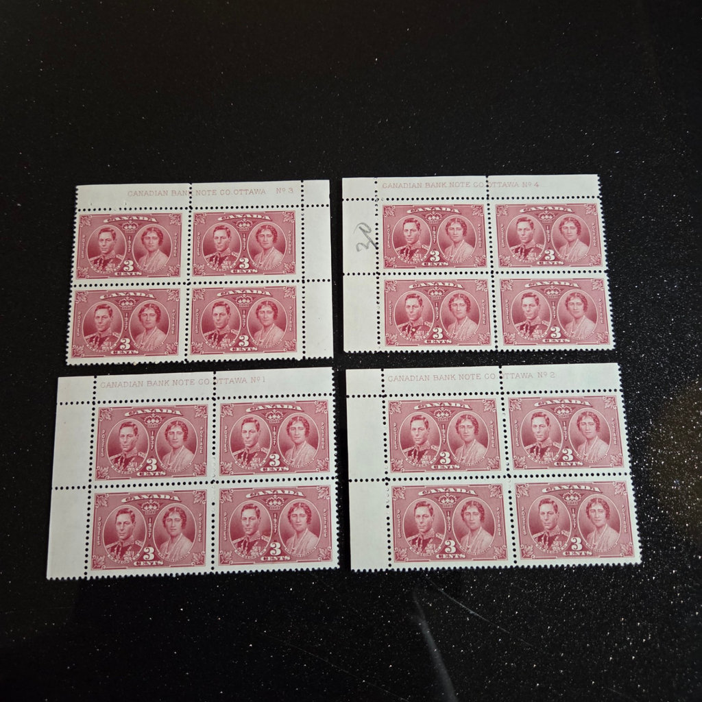 Canada 3 Cent Stamp Blocks - image 1 of 3