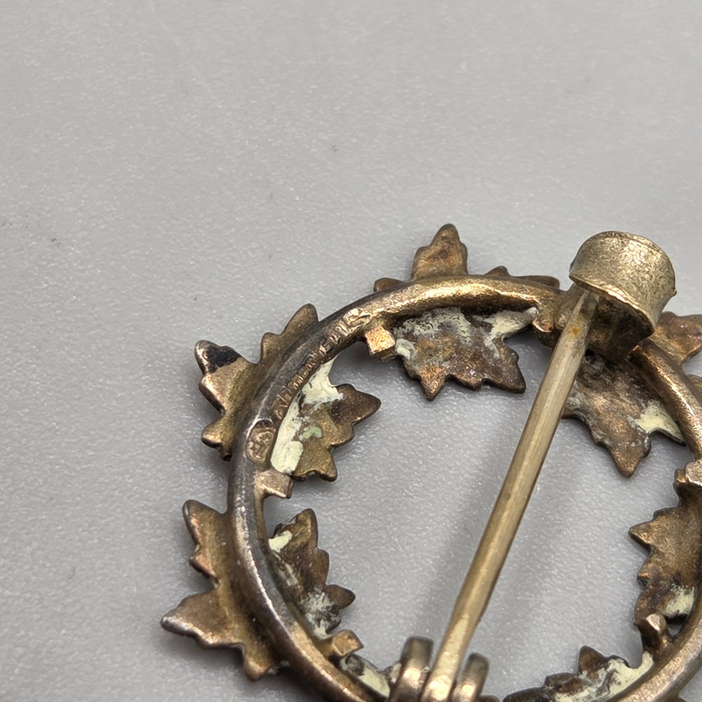 Antique Silver Maple Leaf Pin - image 3 of 4