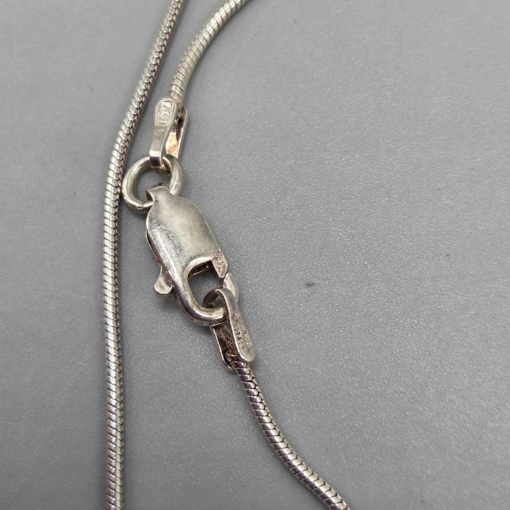Sterling Silver Robot Pendant on Silver Chain - image 3 of 5