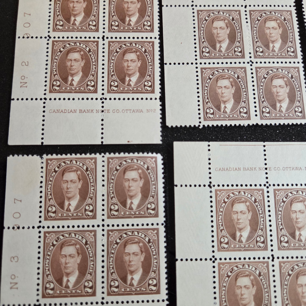 Canada #232 1937 2 Cent Stamp Blocks - image 2 of 3