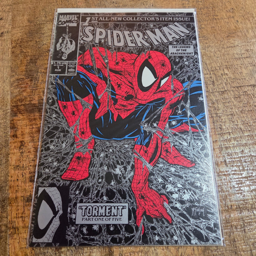Spiderman #1 Silver Variant Cover - image 1 of 5