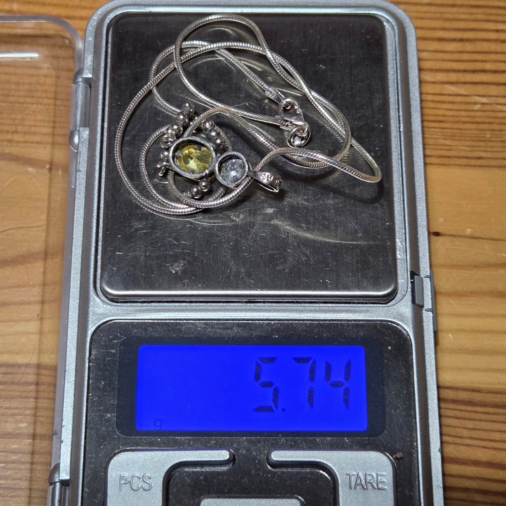 Sterling Silver Robot Pendant on Silver Chain - image 5 of 5
