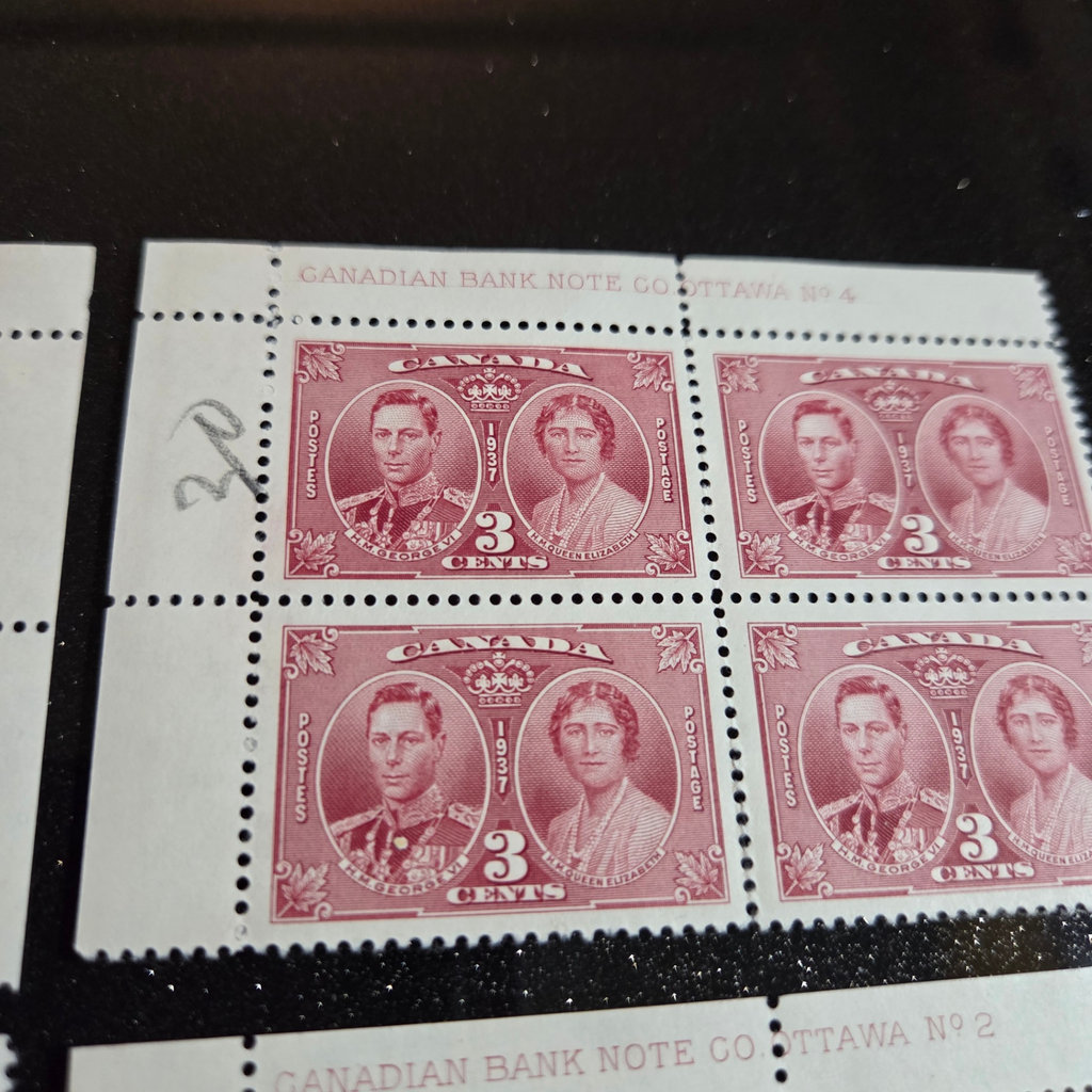 Canada 3 Cent Stamp Blocks - image 2 of 3