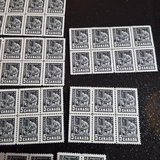 1957 Canada 5 Cent Miner Stamp Blocks - thumbnail 3 of 3
