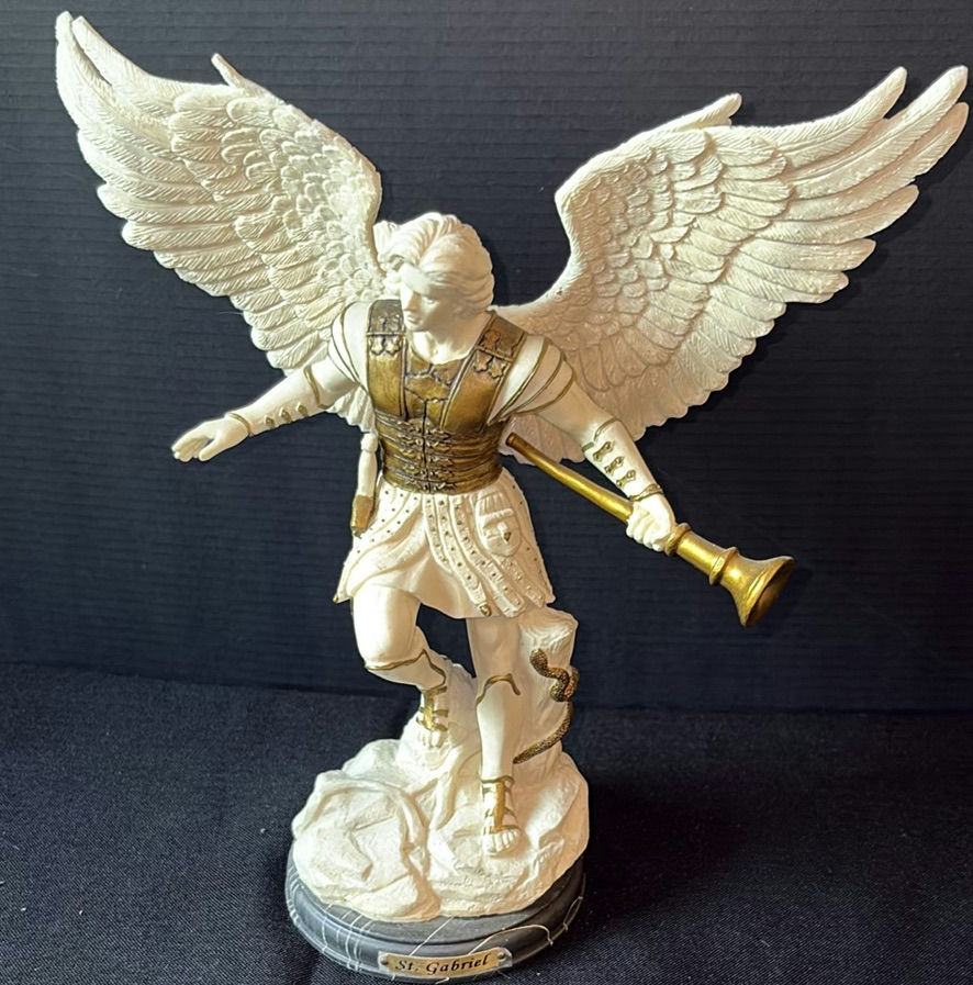Collection of angel and archangel figurines: St. Michael, St. Gabriel, and St. Raphael - image 12 of 16