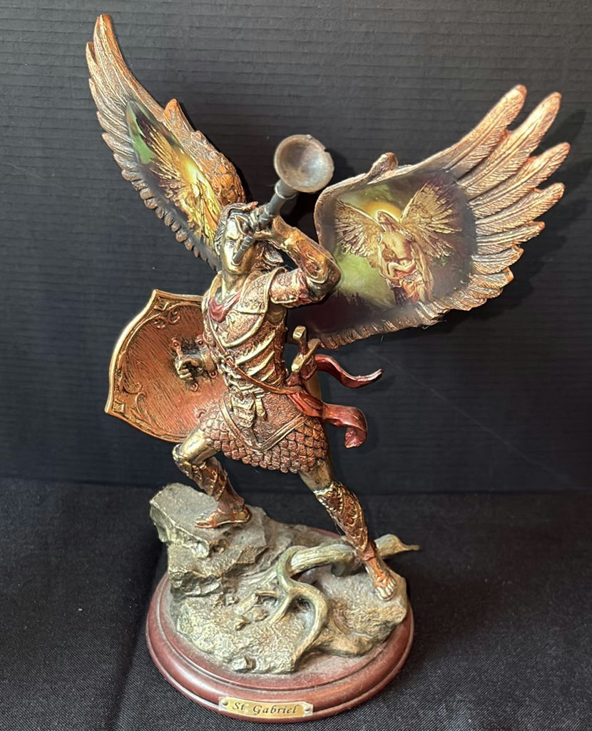 Collection of angel and archangel figurines: St. Michael, St. Gabriel, and St. Raphael - image 5 of 16