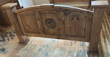 Rustic pine bedroom furniture set with dresser, nightstands, and bed frame - thumbnail 6 of 6