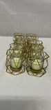 Gold Toned Metal And Glass Votive Holders - thumbnail 2 of 8