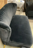 MCM Inspired, Black Velour Settee And Two Matching armless Chairs - thumbnail 4 of 8