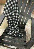 3 Plastic Adirondack Chairs, 2 Metal And Wood Small Tables, 3 Blankets - thumbnail 4 of 5