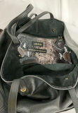Brown metallic Coach crossbody bag and black leather tote - thumbnail 5 of 6