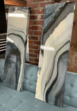 Marble Effect Canvas Over Wood Wall Art - thumbnail 1 of 5