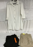 White Button-Down Shirt and Two XXL Pants - thumbnail 1 of 6