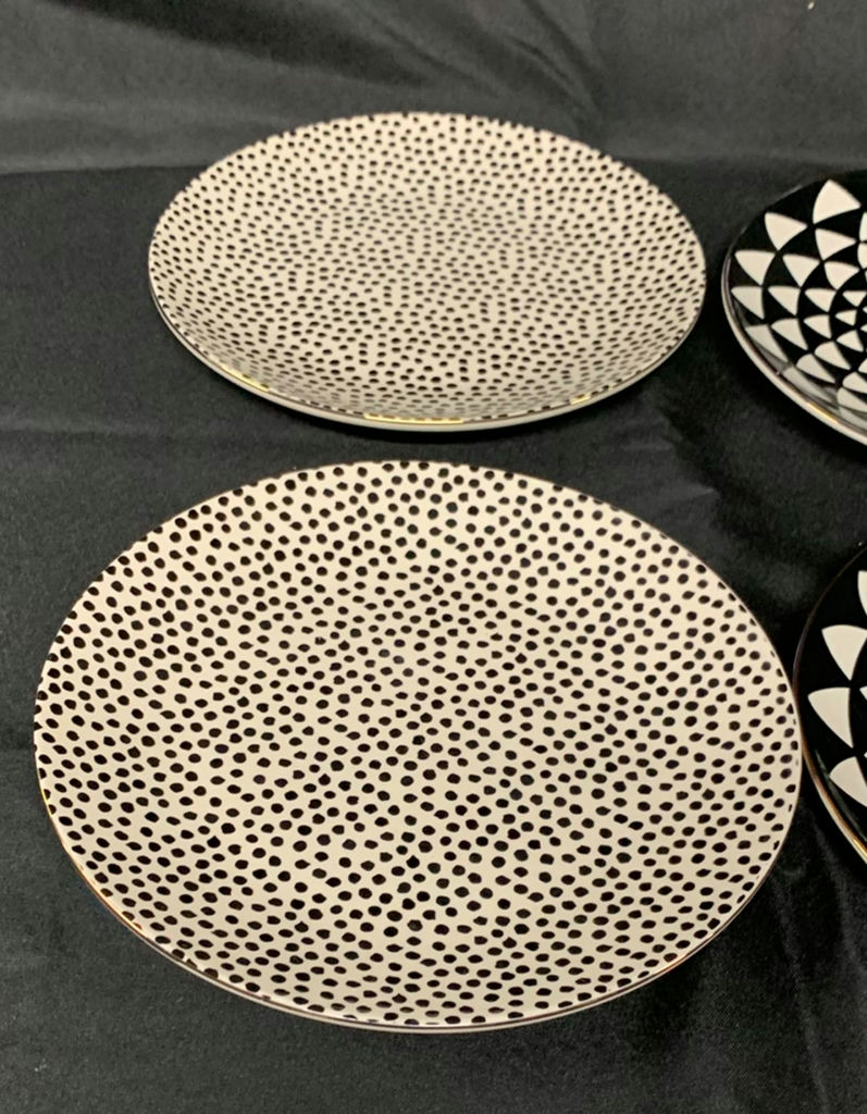 Black, White And Gold Dishes - image 6 of 7