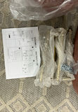 2 Dusty Rose velour armless Chairs, NEW in Box - thumbnail 2 of 5