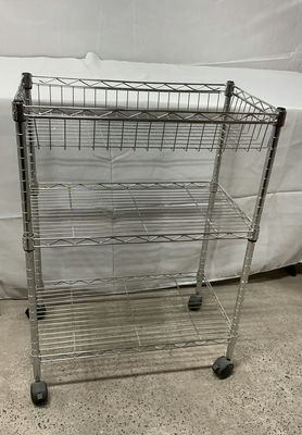 Stainless Steel Rolling Shelf - Image 1 of 3