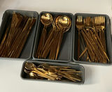 Lot Of Gold Flatware, And Serving Pieces - thumbnail 9 of 9