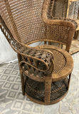 Vintage Boho Rattan Peacock Chair And Bookshelf - thumbnail 2 of 6