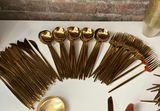 Lot Of Gold Flatware, And Serving Pieces - thumbnail 2 of 9