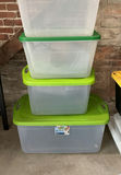 Stackable plastic storage bins and totes - thumbnail 3 of 5
