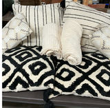Cream And Black Throw Pillows And Throw Blankets - thumbnail 1 of 6