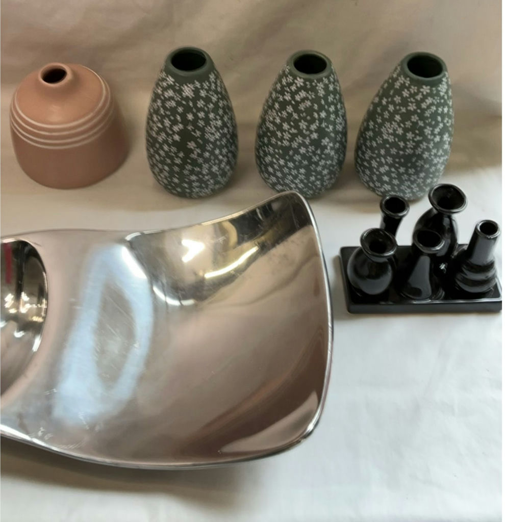 Nambe Serving Platter, ceramic pottery vases - image 3 of 4