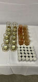 Gold Toned Metal And Glass Votive Holders - thumbnail 1 of 8