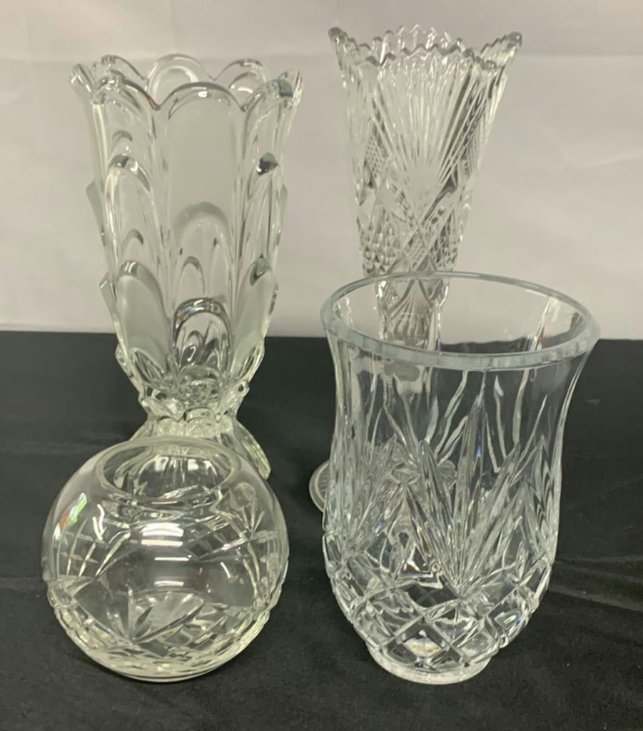 Clear And Colored Cut Glass Serving pieces - image 7 of 9