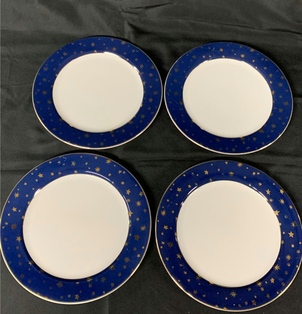 Blue, Gold And White Dishes - image 4 of 11
