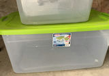 Stackable plastic storage bins and totes - thumbnail 2 of 5