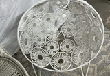 Vintage White Rattan Chair, Decor - thumbnail 4 of 5