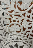 White Wood Intricate Cut Room Divider - thumbnail 3 of 5