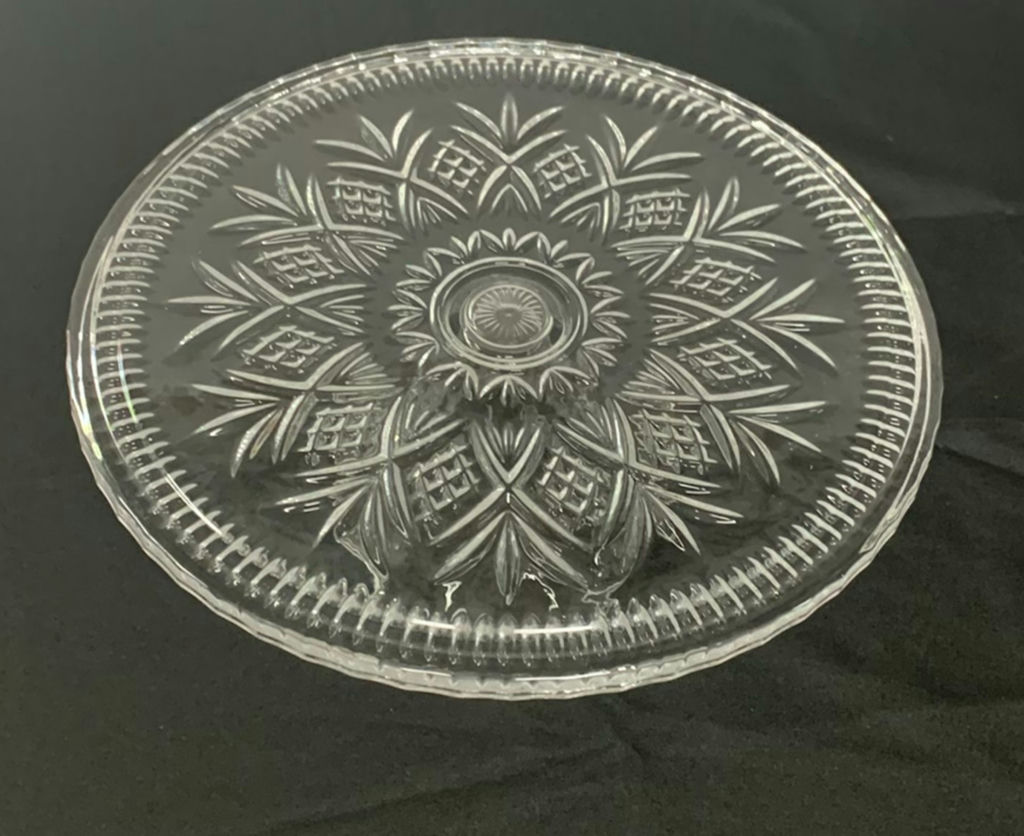 Clear And Colored Cut Glass Serving pieces - image 5 of 9