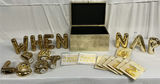 Gold Ceramic Bubble Letters, Balloons - thumbnail 2 of 7