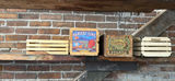 Vintage home décor collection: pillows, picture frames, crates, plate, mirror, and books - thumbnail 2 of 9