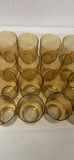Amber Glass Tumblers with Plastic Storage Rack - thumbnail 2 of 4