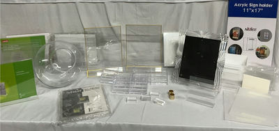 Acrylic Display Fixtures and Sign Holders Set - Image 1 of 9