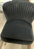 MCM Inspired, Black Velour Settee And Two Matching armless Chairs - thumbnail 5 of 8