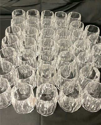 Clear Faceted Plastic Tumblers - Image 1 of 4