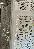 White Wood Intricate Cut Room Divider - thumbnail 4 of 5