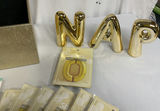 Gold Ceramic Bubble Letters, Balloons - thumbnail 4 of 7