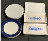 Blue, Gold And White Dishes - thumbnail 1 of 11